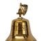 7.5" Gold Titanic Nautical Bell Wall Accent with Rope Pull